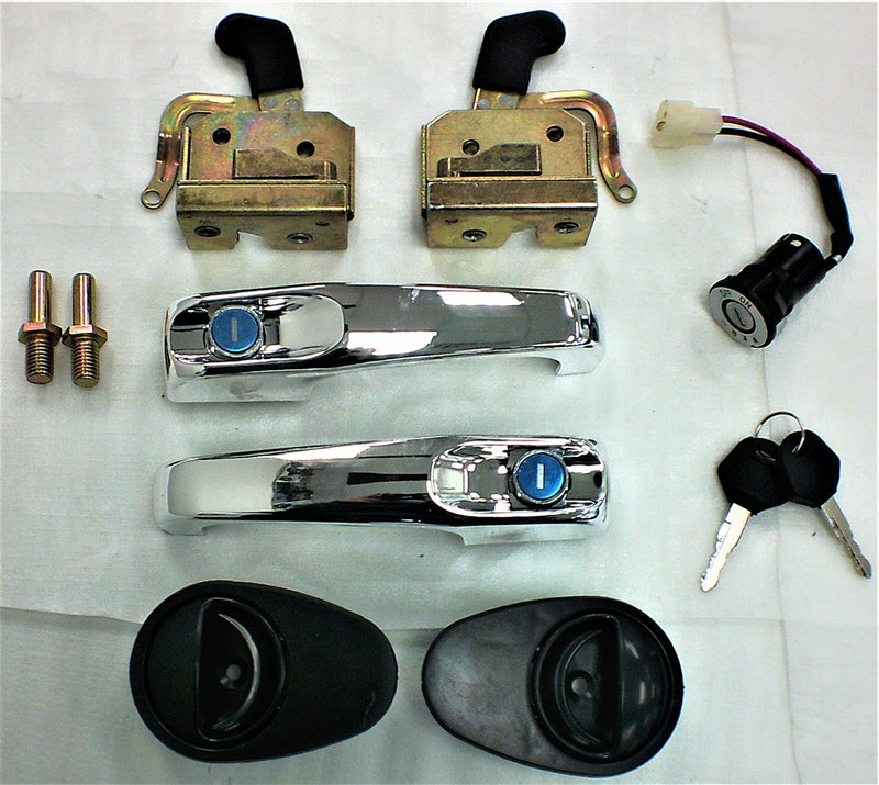Door lock set assembly with handles for BBX