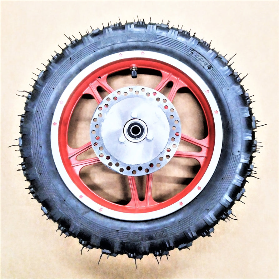 Rear wheel assembly for Pithog Jr. - Orange