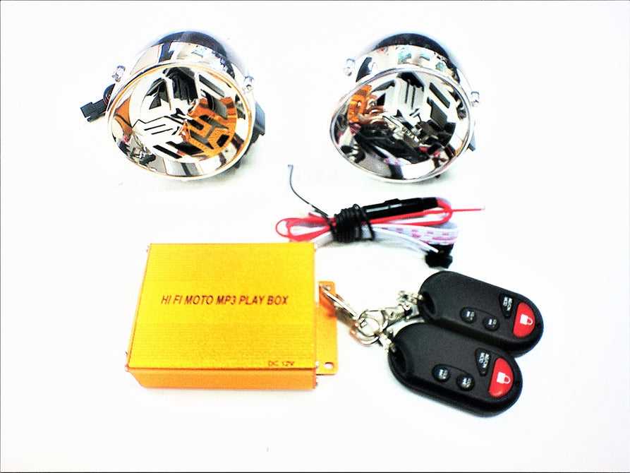 Hi Fi Moto MP3 Play Box w/ Speakers for Rickshaw